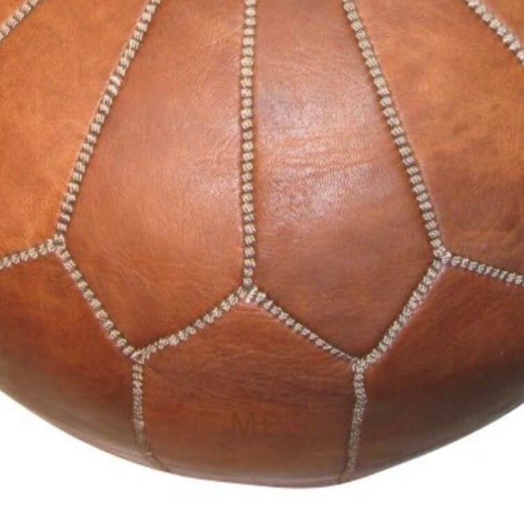 Spada moroccan store leather pouf